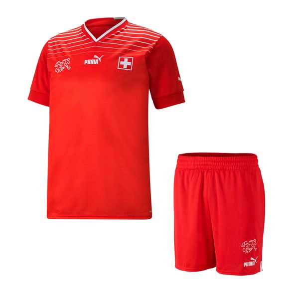 Camiseta Suiza 1ª Niño 2022 Rojo